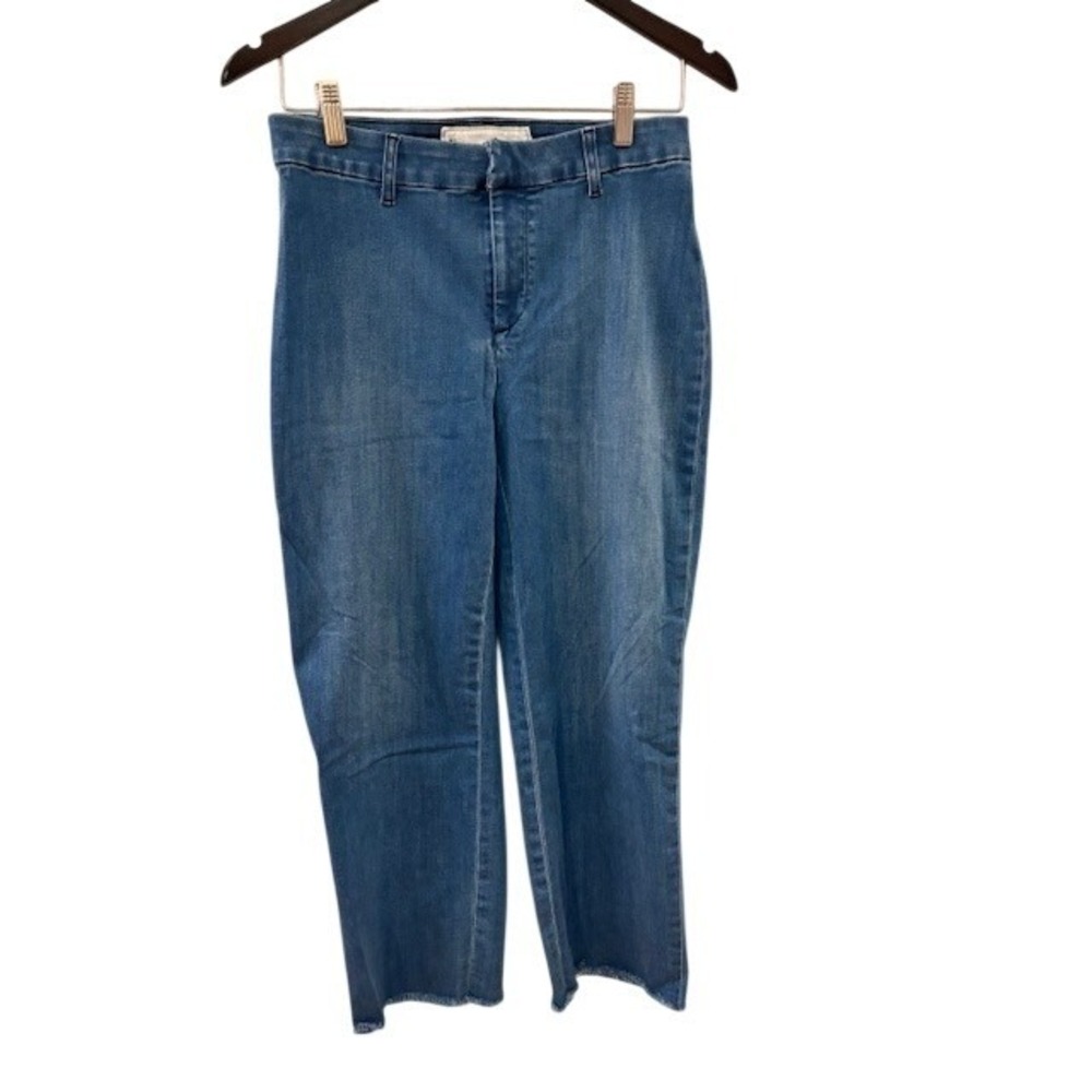 Frank & Eileen High Waisted Kinsale Performance Crop Raw Hem Jeans Size 6
